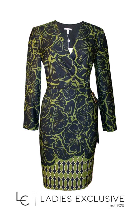 FIBES Φόρεμα κρουαζέ με ιδιαίτερο δέσιμο