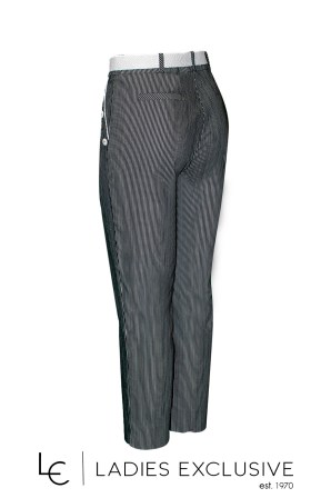 ESTEL Παντελόνι ριγέ βαμβακερό αστραγάλου