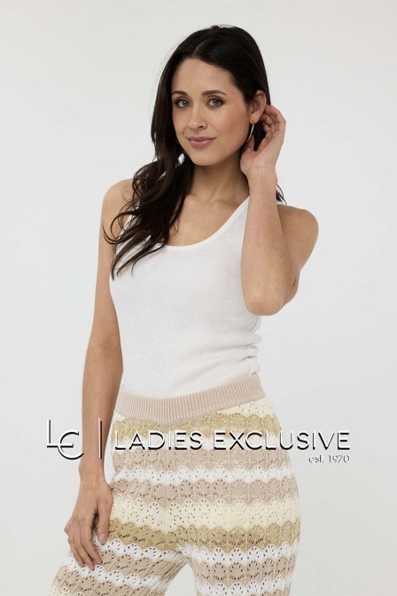 ESQUALO Μπλούζα αμάνικη ριμπ