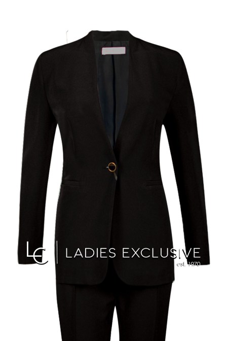 BELLA P. Σακάκι κρεπ χωρίς πέτο