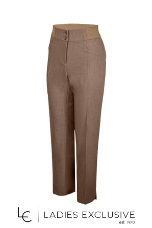 BELLA P. Παντελόνι κρεπ ρεγιόν με λάστιχο