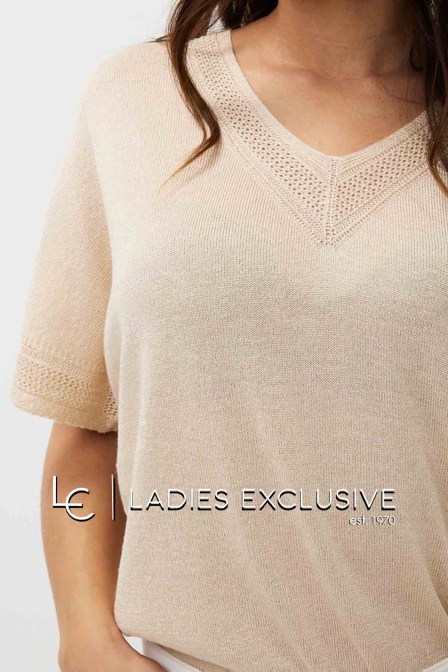 ESQUALO Μπλούζα κοντομάνικη πλεκτή