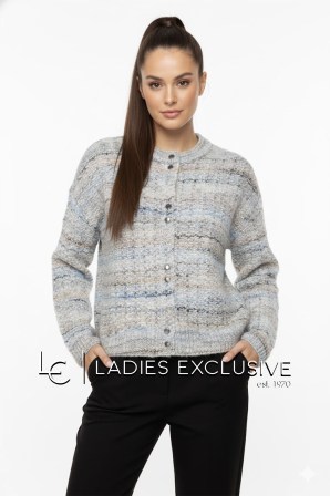 FRANSA Ζακέτα πλεκτή ζακάρ με τρουκς