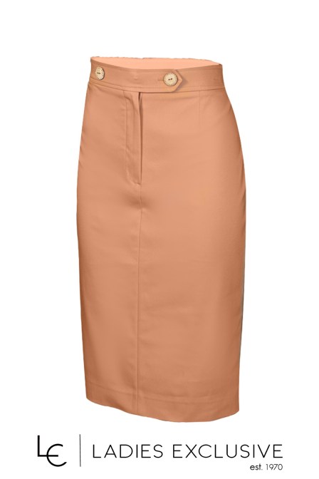 ESTEL Φούστα βαμβακερή σε ίσια γραμμή