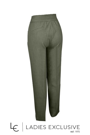 BELLA P. Παντελόνι κρεπ ρεγιόν με λάστιχο