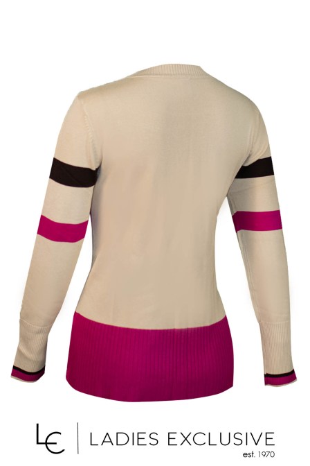 ÊTRE Μπλούζα πλεκτή με με διασταυρωτά σχέδια