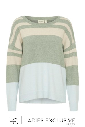 FRANSA Μπλούζα πλεκτή ριγέ