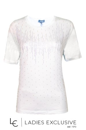 NICOLA Μπλούζα κοντομάνικη με στάμπα βροχή