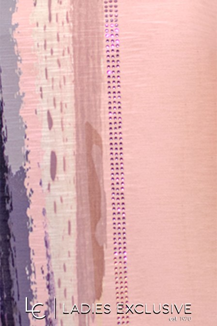 NICOLA Μπλούζα κοντομάνικη με στάμπα και στρας