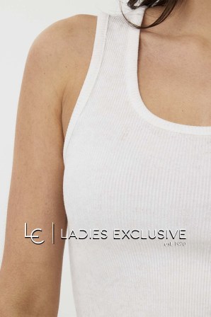 ESQUALO Μπλούζα αμάνικη ριμπ