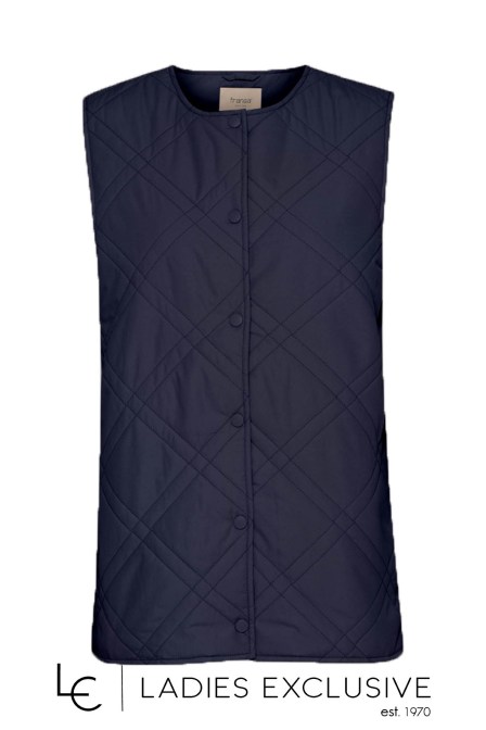 FRANSA Μπουφάν αμάνικο καπιτονέ λεπτό