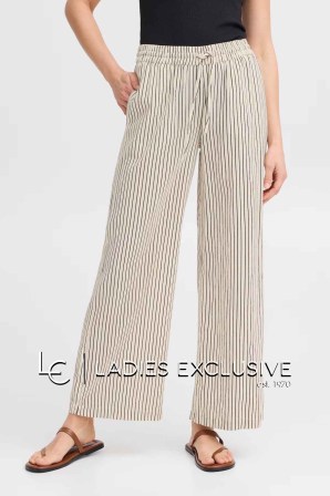 FRANSA Παντελόνα ριγέ με λάστιχο