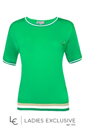 NICOLA Μπλούζα κοντομάνικη με ελαστική λαιμόκοψη