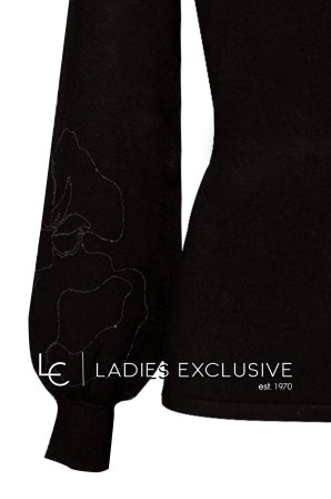 TRIPODE Μπλούζα πλεκτή με κεντημα λουλούδι