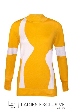 ÊTRE Μπλούζα πλεκτή δίχρωμη