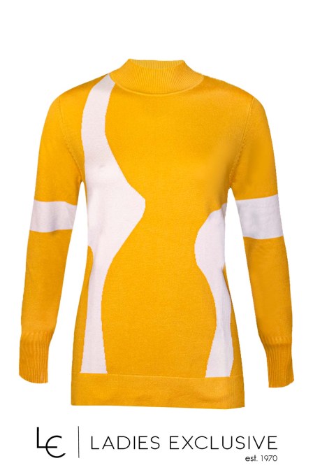 ÊTRE Μπλούζα πλεκτή δίχρωμη