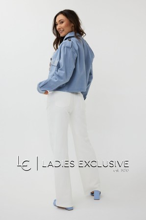 ESQUALO Μπουφάν τζην με στρας