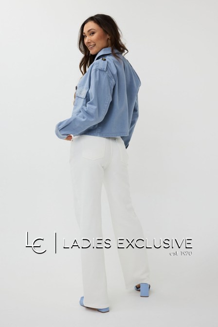 ESQUALO Μπουφάν τζην με στρας