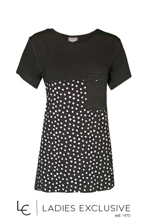 NICOLA Μπλούζα κοντομάνικη πουά