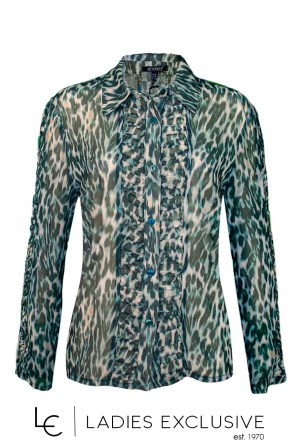 ESTEL Πουκάμισο σιθρού animal print