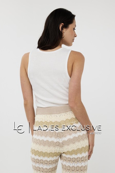 ESQUALO Μπλούζα αμάνικη ριμπ