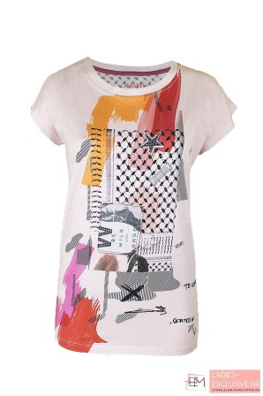 MALVIN Μπλούζα εμπριμέ κοντομάνικη