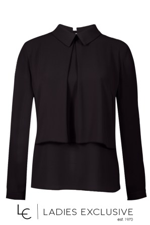 ESTEL Μπλούζα ριχτή με γιακά