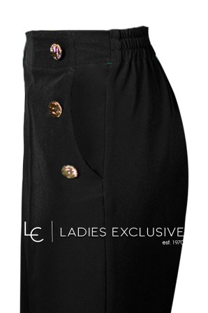 EFFECT Παντελόνι κρεπ με λάστιχο