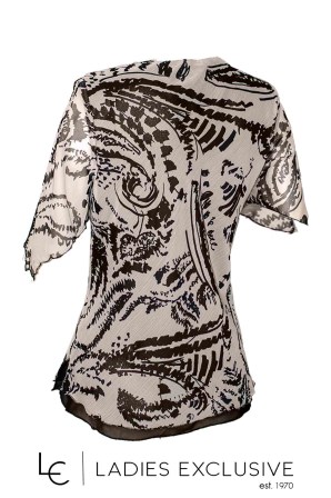 VIDAL Μπλούζα κοντομάνικη από ζορζέτα