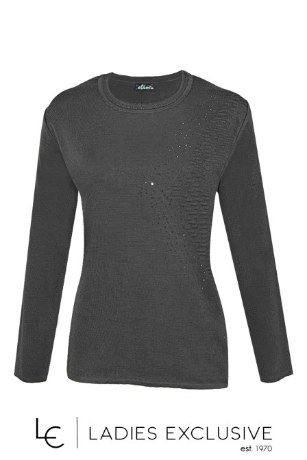 ELIN Μπλούζα μάλλινη με ανάγλυφο σχέδιο