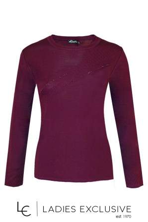 ELIN Μπλούζα μάλλινη με ανάγλυφο σχέδιο