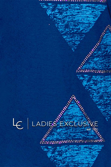 ELIN Μπλούζα κοντομάνικη με τρίγωνα στρας