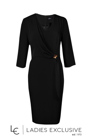 EFFECT Φόρεμα κρεπ με ντραπέ σχέδιο