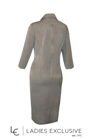 FIBES Φόρεμα με πέτο γιακά και κουμπιά