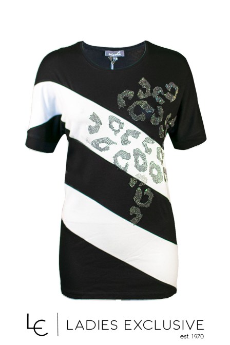 NICOLA Μπλούζα κοντομάνικη με στρας