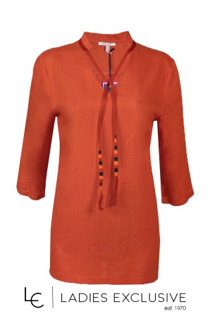 ESTEL Μπλούζα σε άνετη γραμμή με μανίκι 3/4