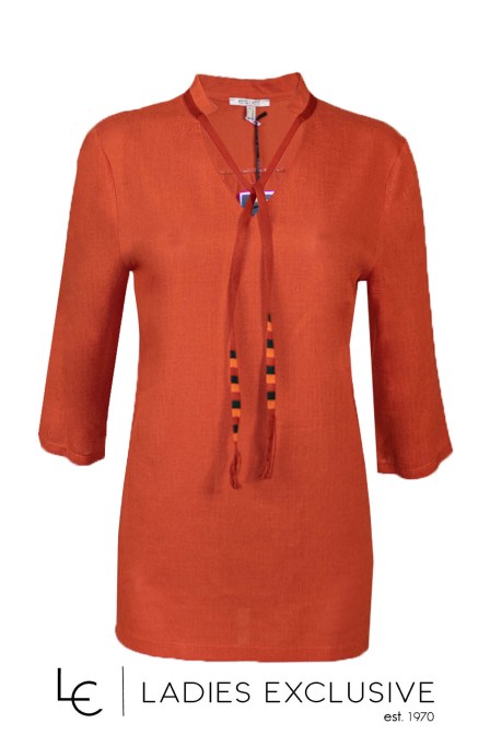 ESTEL Μπλούζα σε άνετη γραμμή με μανίκι 3/4