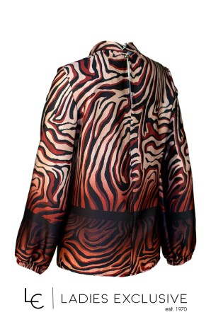 WEFTS Μπλούζα σατέν animal print