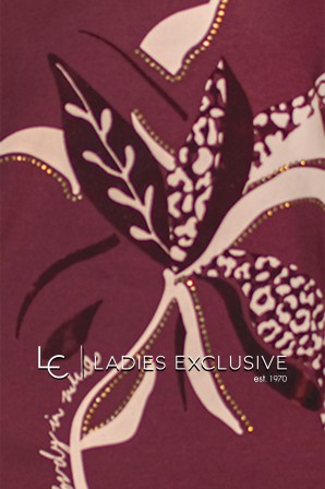 NICOLA Μπλούζα με στάμπα βελουτέ λουλούδι