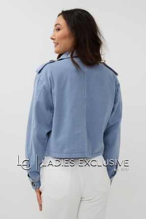 ESQUALO Μπουφάν τζην με στρας