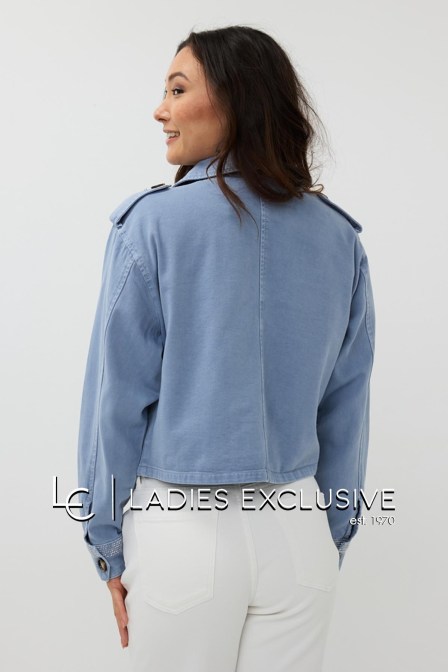 ESQUALO Μπουφάν τζην με στρας