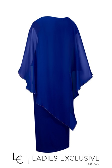 FIBES Φόρεμα βραδινό με μουσελίνα