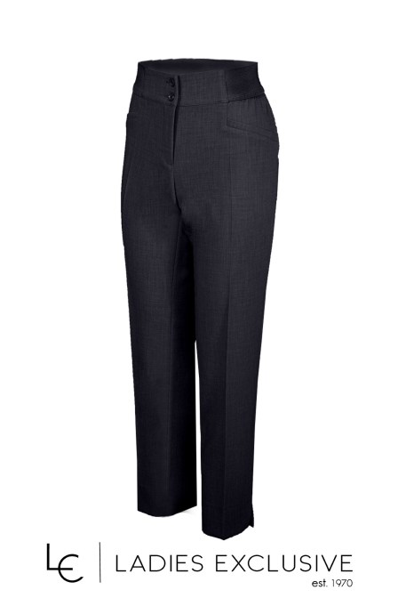 BELLA P. Παντελόνι κρεπ ρεγιόν με λάστιχο