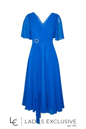 EFFECT Φόρεμα βραδινό κρουαζέ με μουσελίνα