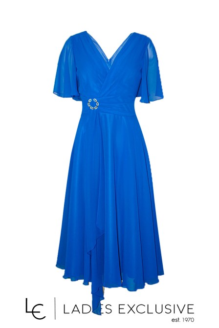 EFFECT Φόρεμα βραδινό κρουαζέ με μουσελίνα