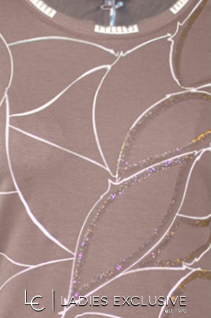 NICOLA Μπλούζα κοντομάνικη με ελαστική λαιμόκοψη