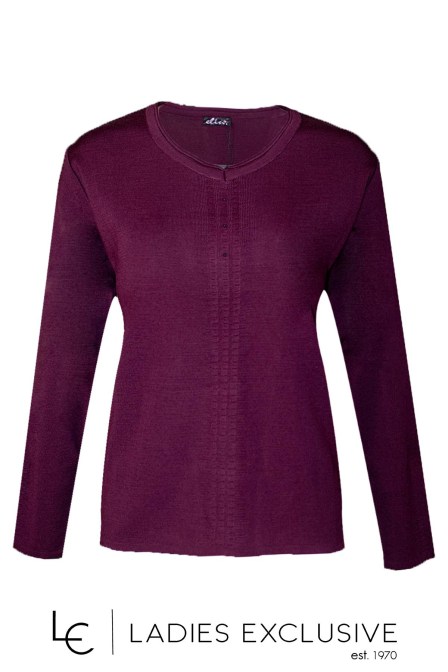 ELIN Μπλούζα μάλλινη με άνοιγμα v