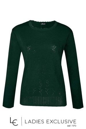 ELIN Μπλούζα μάλλινη με ανάγλυφα κλαδιά