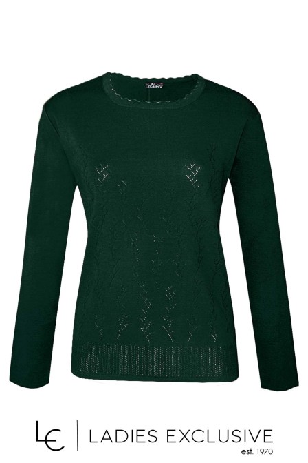 ELIN Μπλούζα μάλλινη με ανάγλυφα κλαδιά