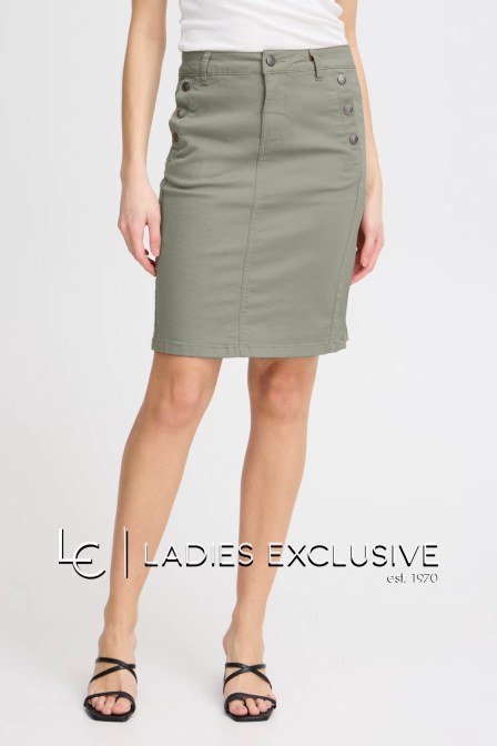 FRANSA Φούστα τζην σε ίσια γραμμή